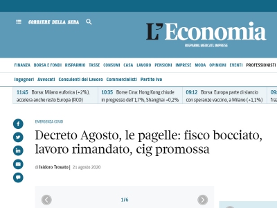 Licenziamenti, proroga Cig, sgravi contributivi: le principali misure del DL Agosto